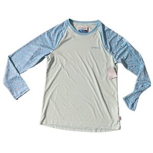 New Magellan Girls Long Sleeve Shirt Fishing Gear Moisture Wicking Mermaid Print